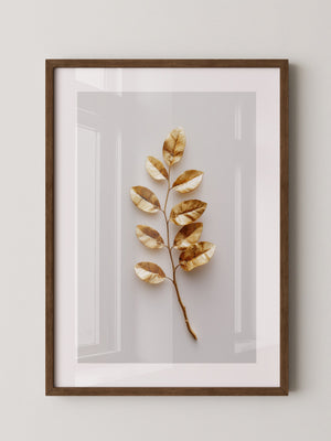 Goldene Blätter Minimalistisch