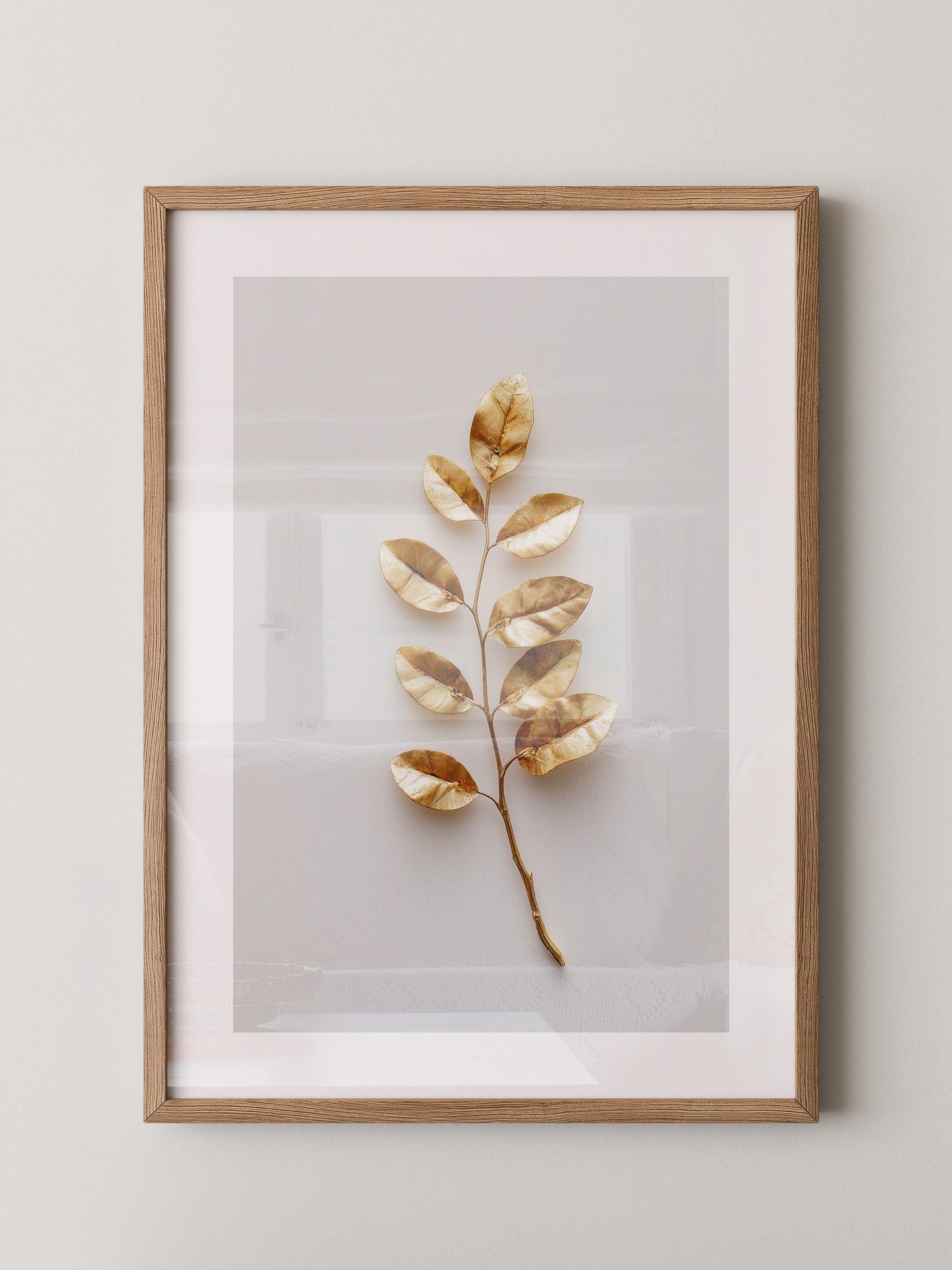 Goldene Blätter Minimalistisch