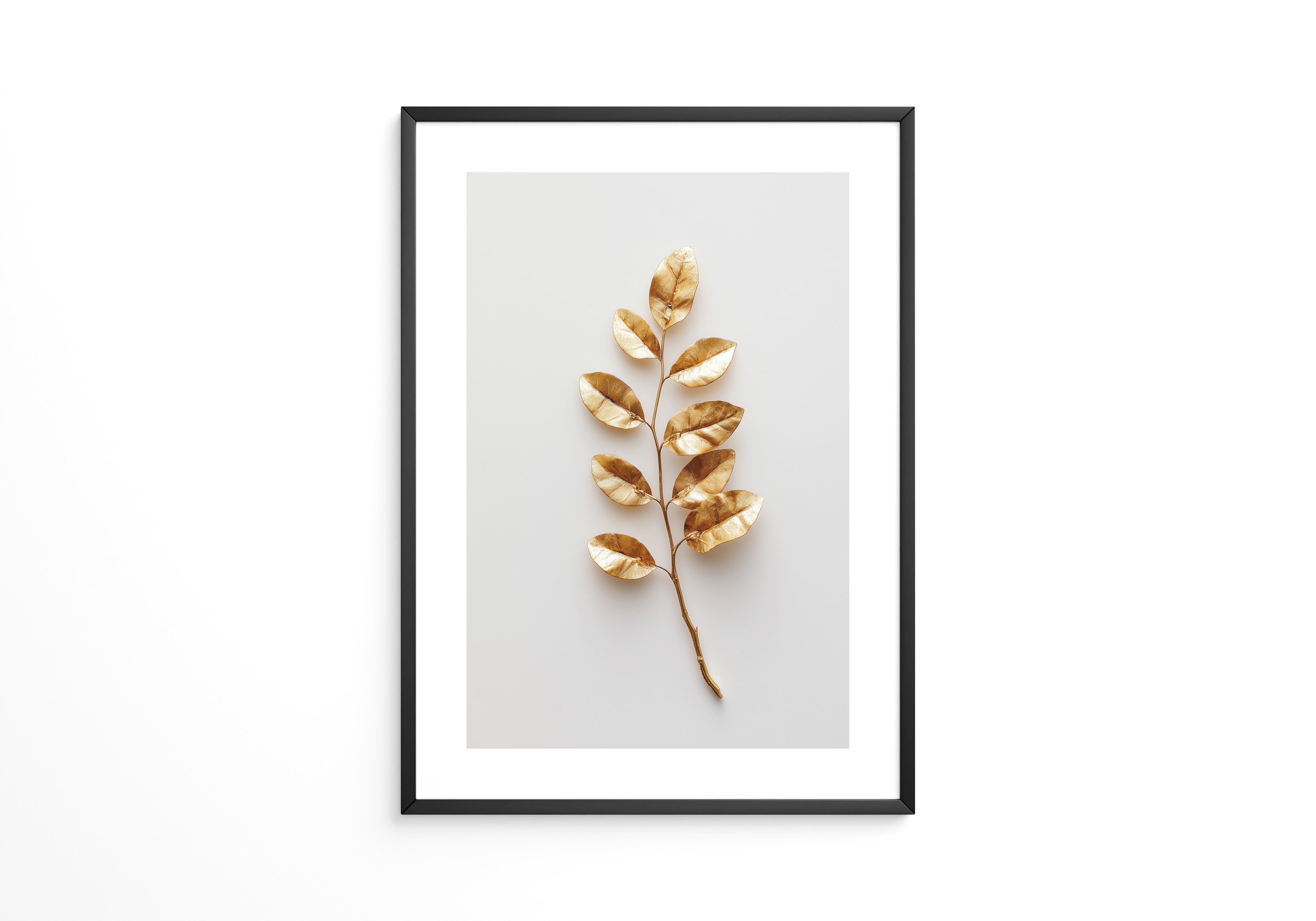 Goldene Blätter Minimalistisch