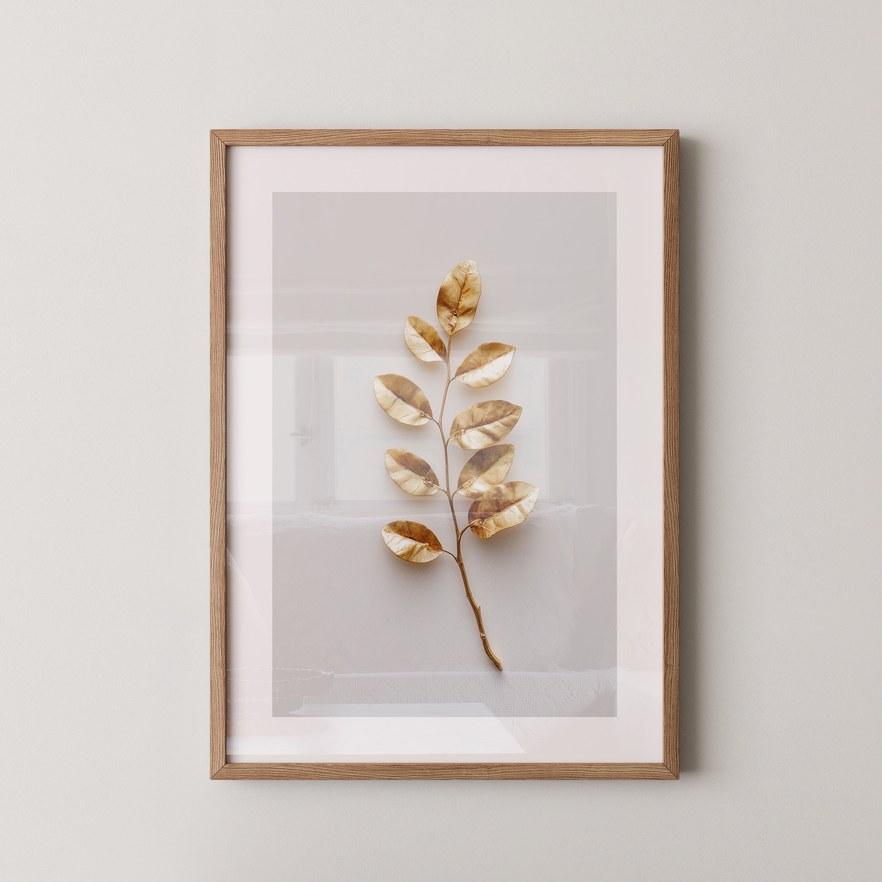 Goldene Blätter Minimalistisch