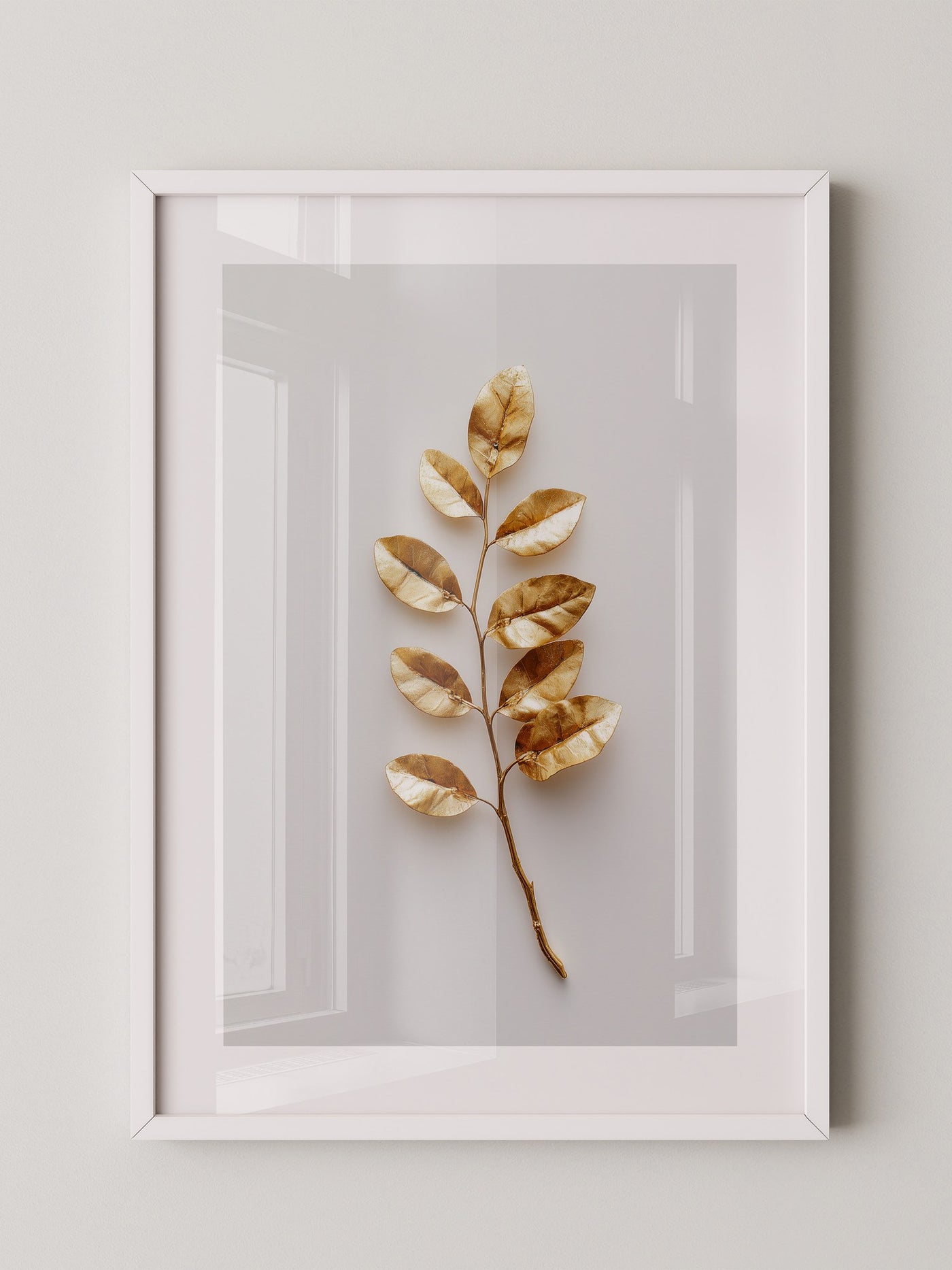 Goldene Blätter Minimalistisch