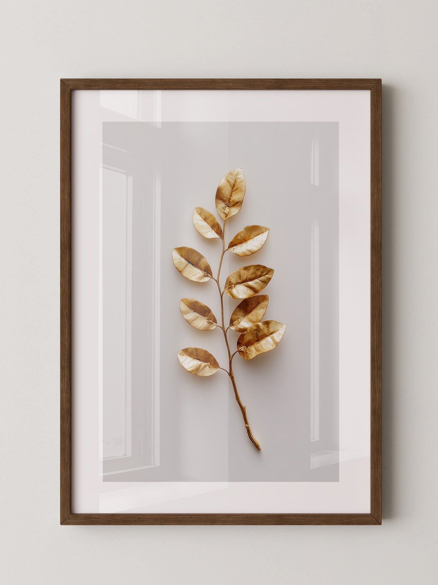 Goldene Blätter Minimalistisch