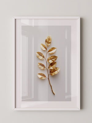 Goldene Blätter Minimalistisch