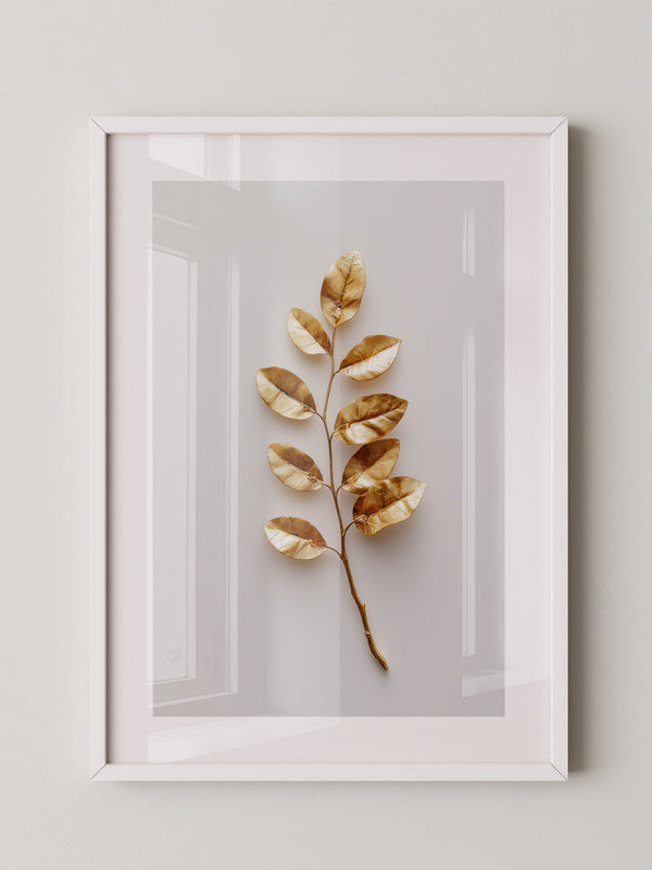 Goldene Blätter Minimalistisch