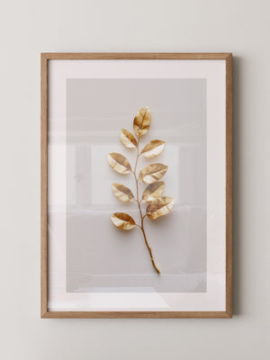 Goldene Blätter Minimalistisch