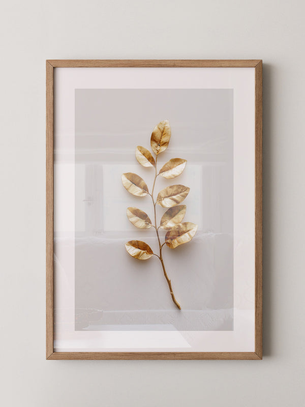 Goldene Blätter Minimalistisch