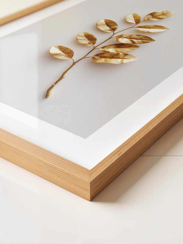 Goldene Blätter Minimalistisch