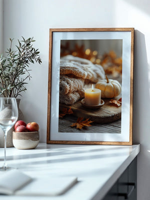 Kuscheldecke Kerze Herbstlich Warm