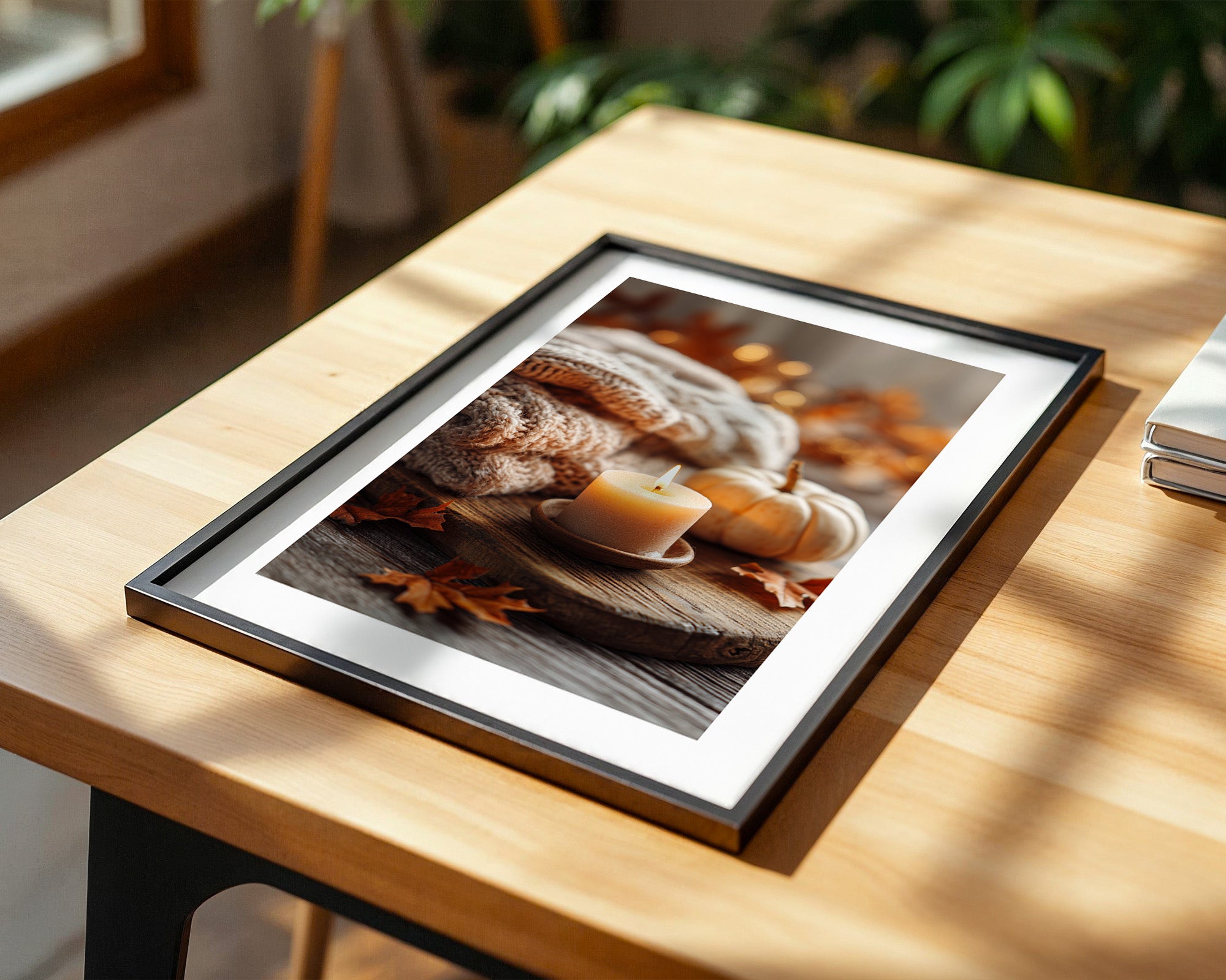 Kuscheldecke Kerze Herbstlich Warm