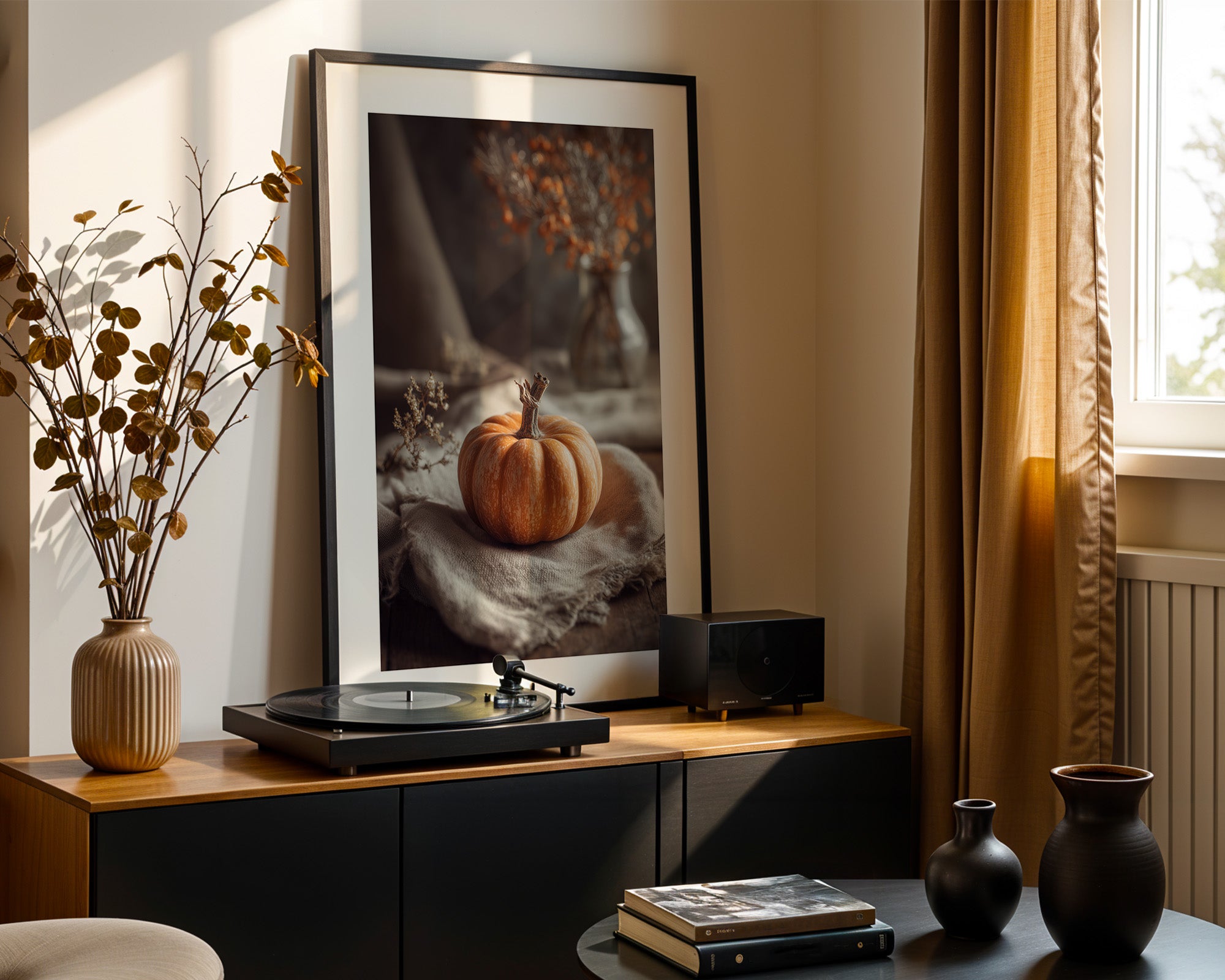 Kürbis Herbst Vintage Stillleben