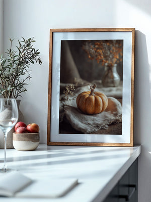 Kürbis Herbst Vintage Stillleben