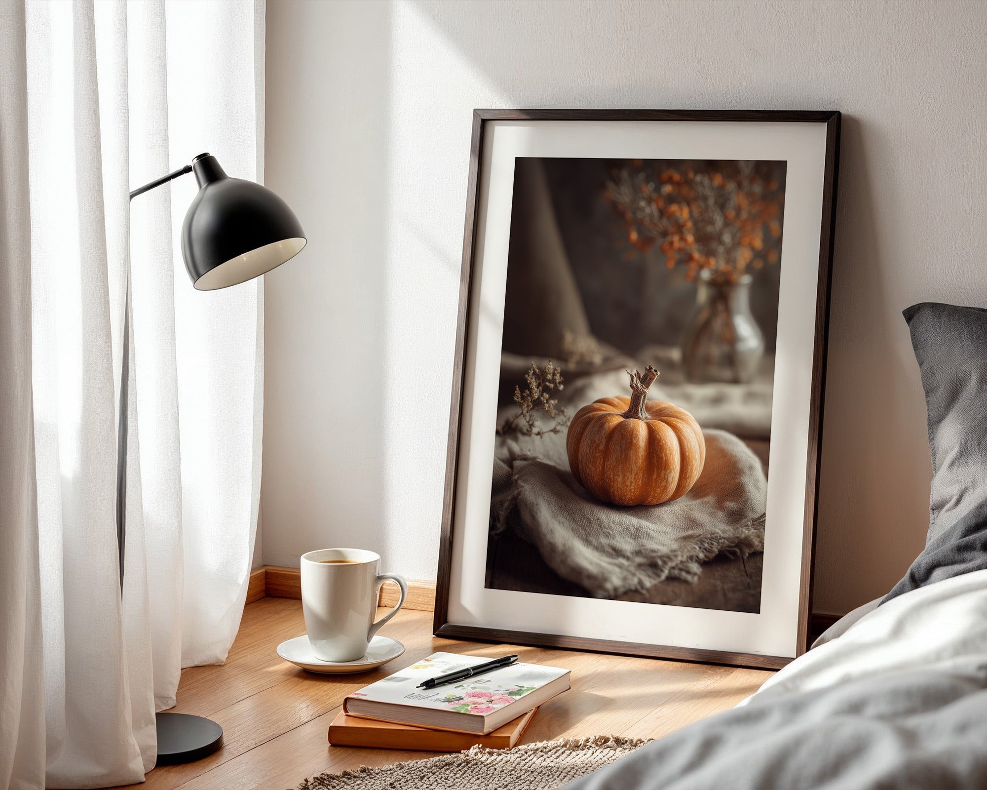 Kürbis Herbst Vintage Stillleben