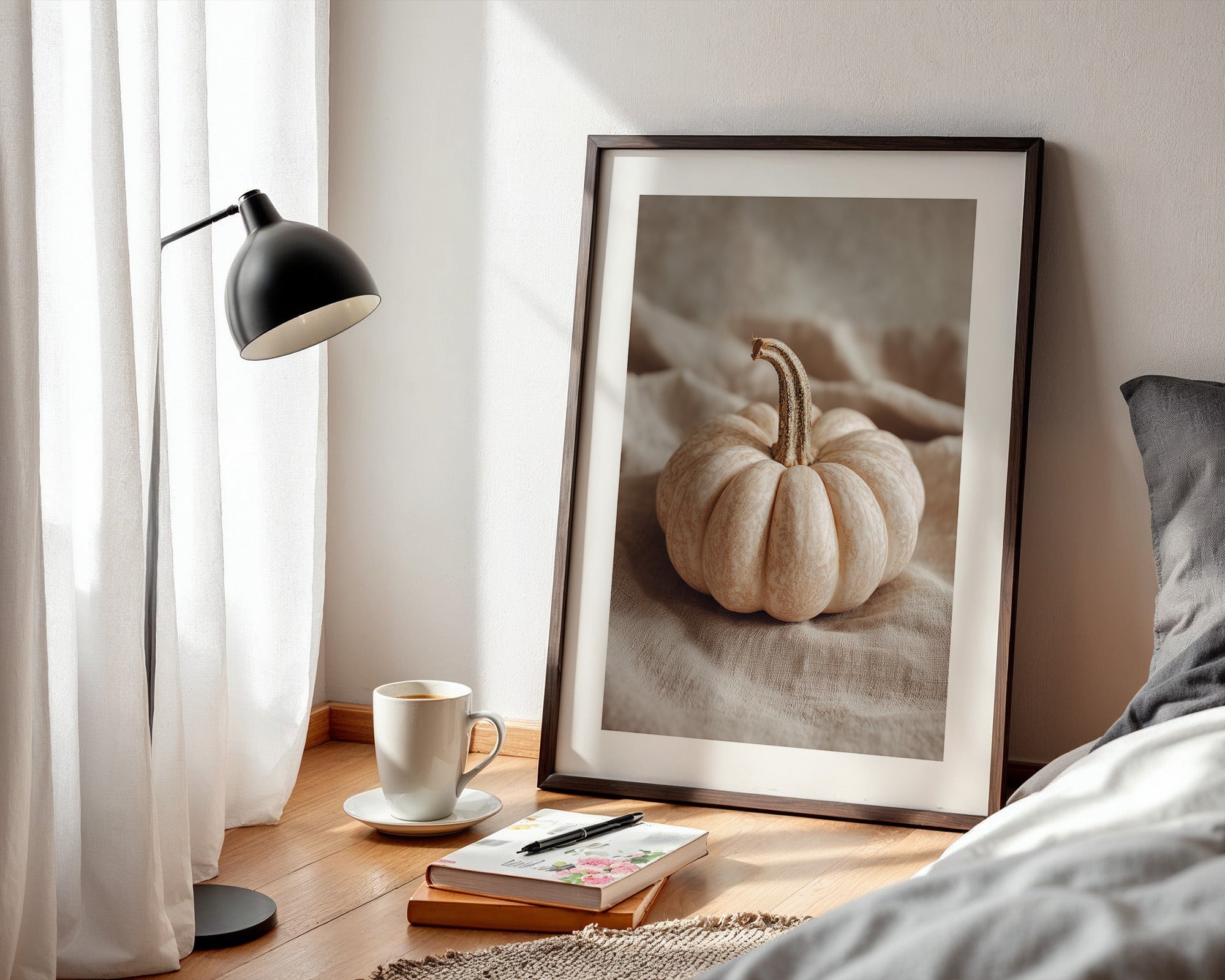 Kürbis Herbst Pastell