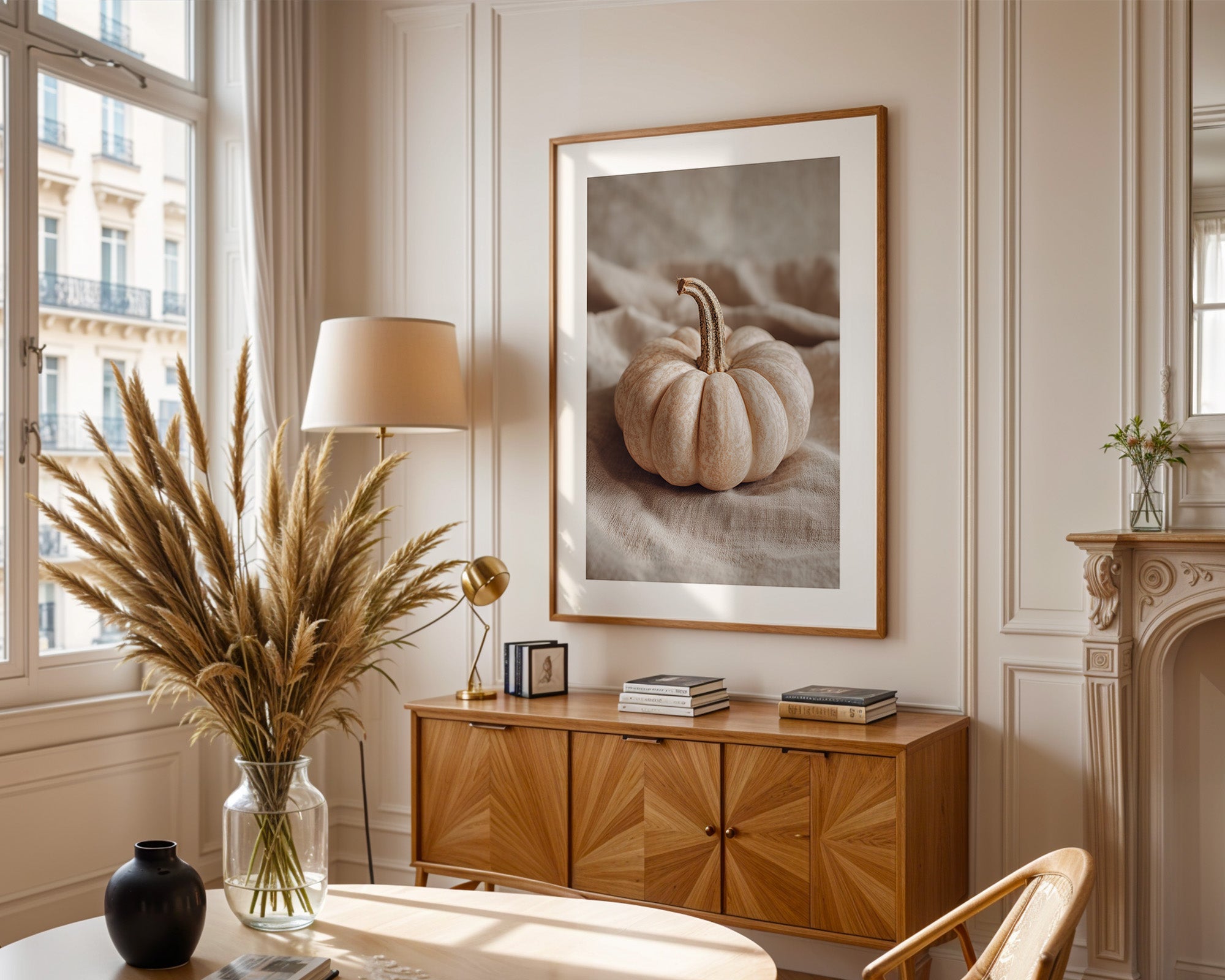 Kürbis Herbst Pastell