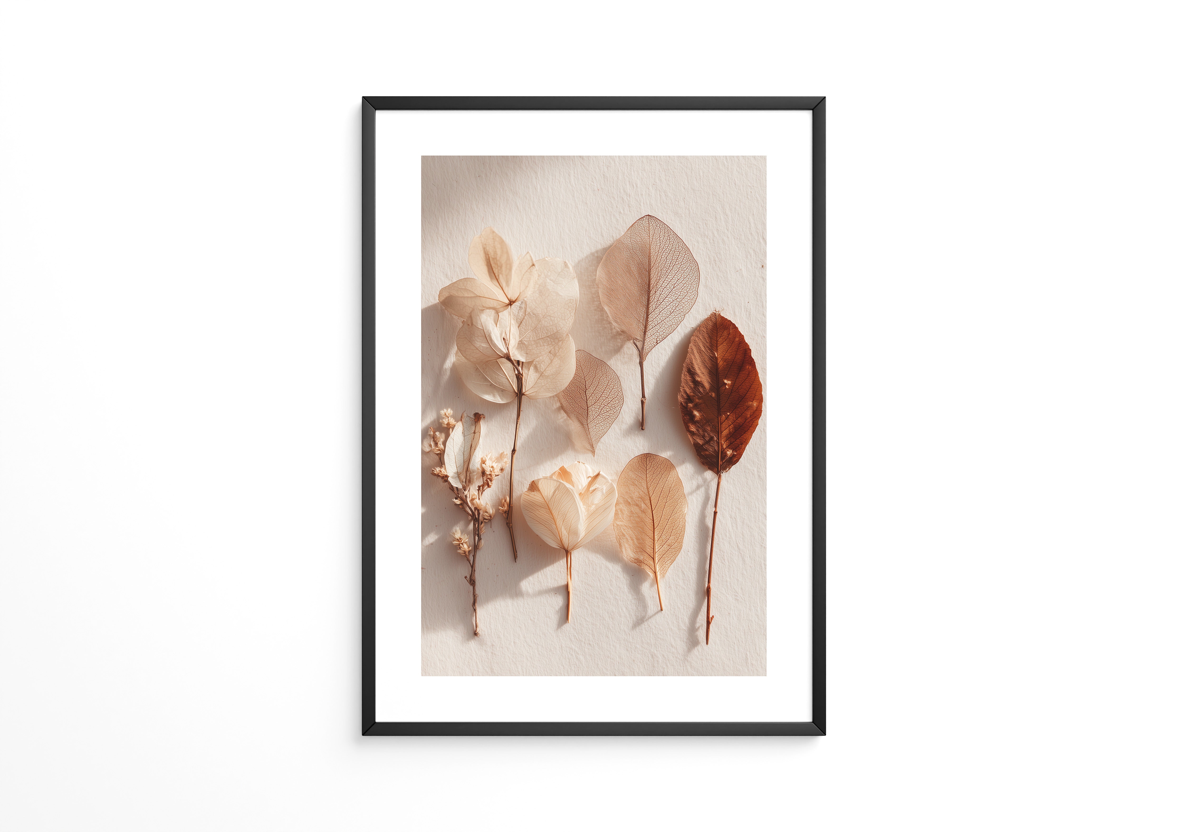 Getrocknete Blätter sanfte Töne