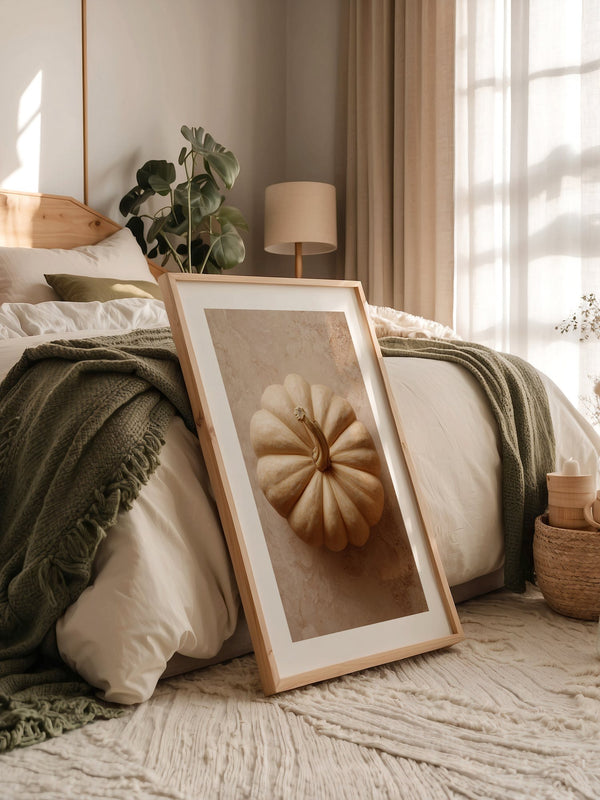 Kürbis beige Draufsicht
