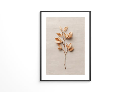 Goldene Blätter Beige Hintergrund