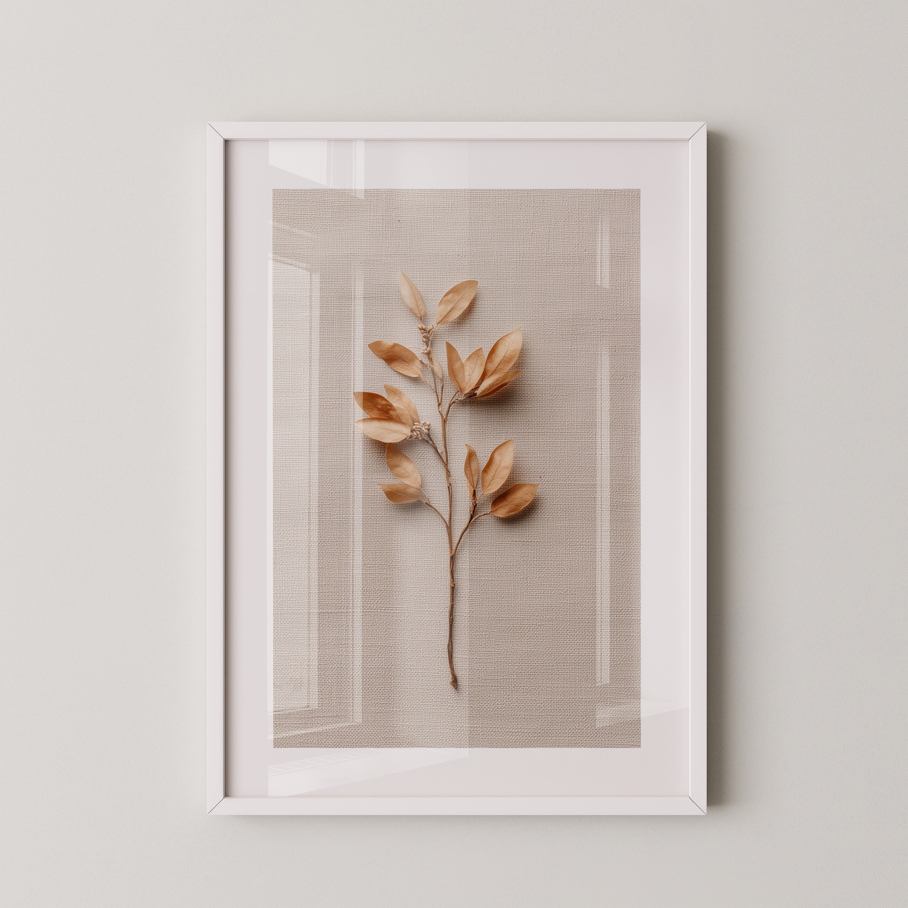 Goldene Blätter Beige Hintergrund