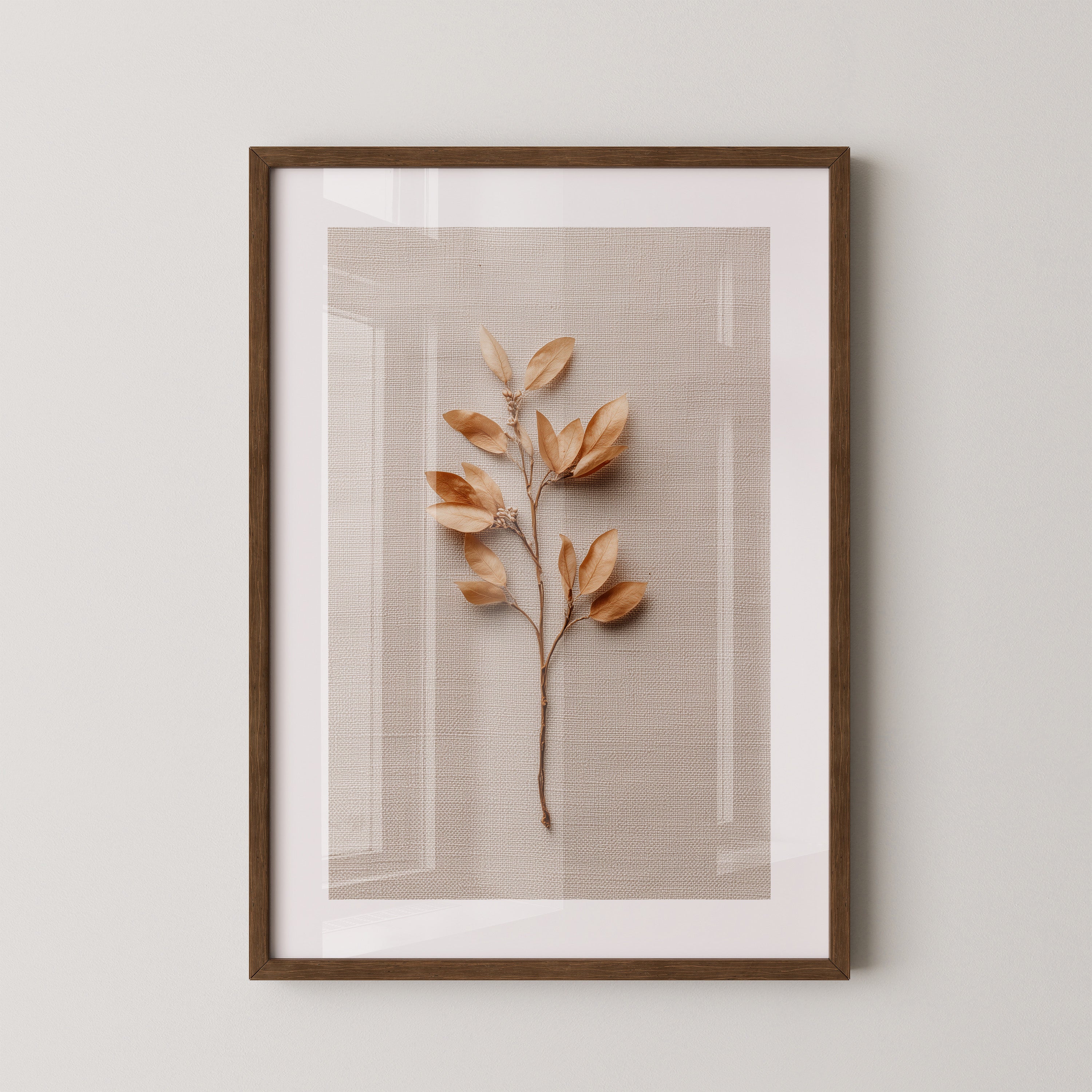 Goldene Blätter Beige Hintergrund