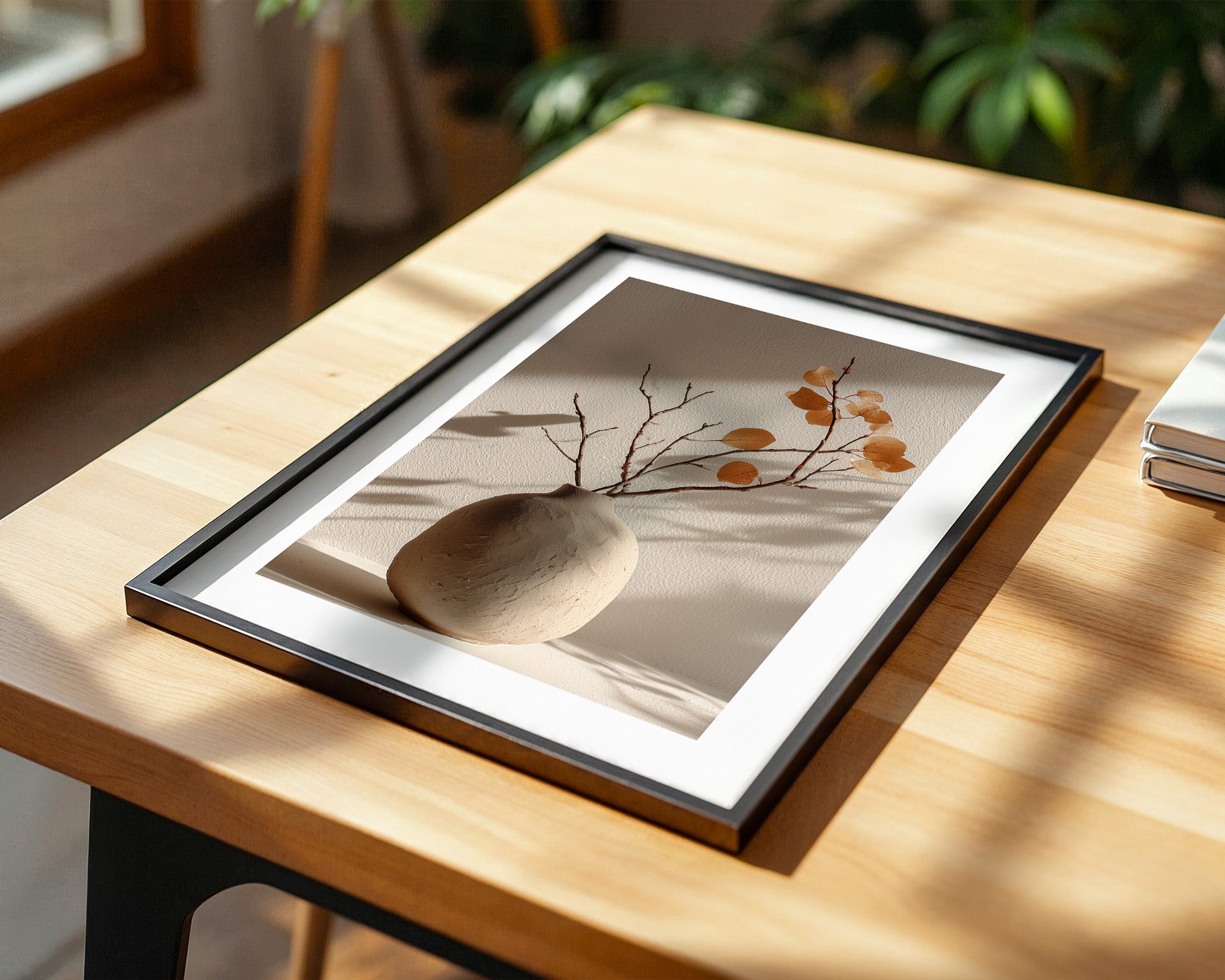 Zweige Violett Herbstton