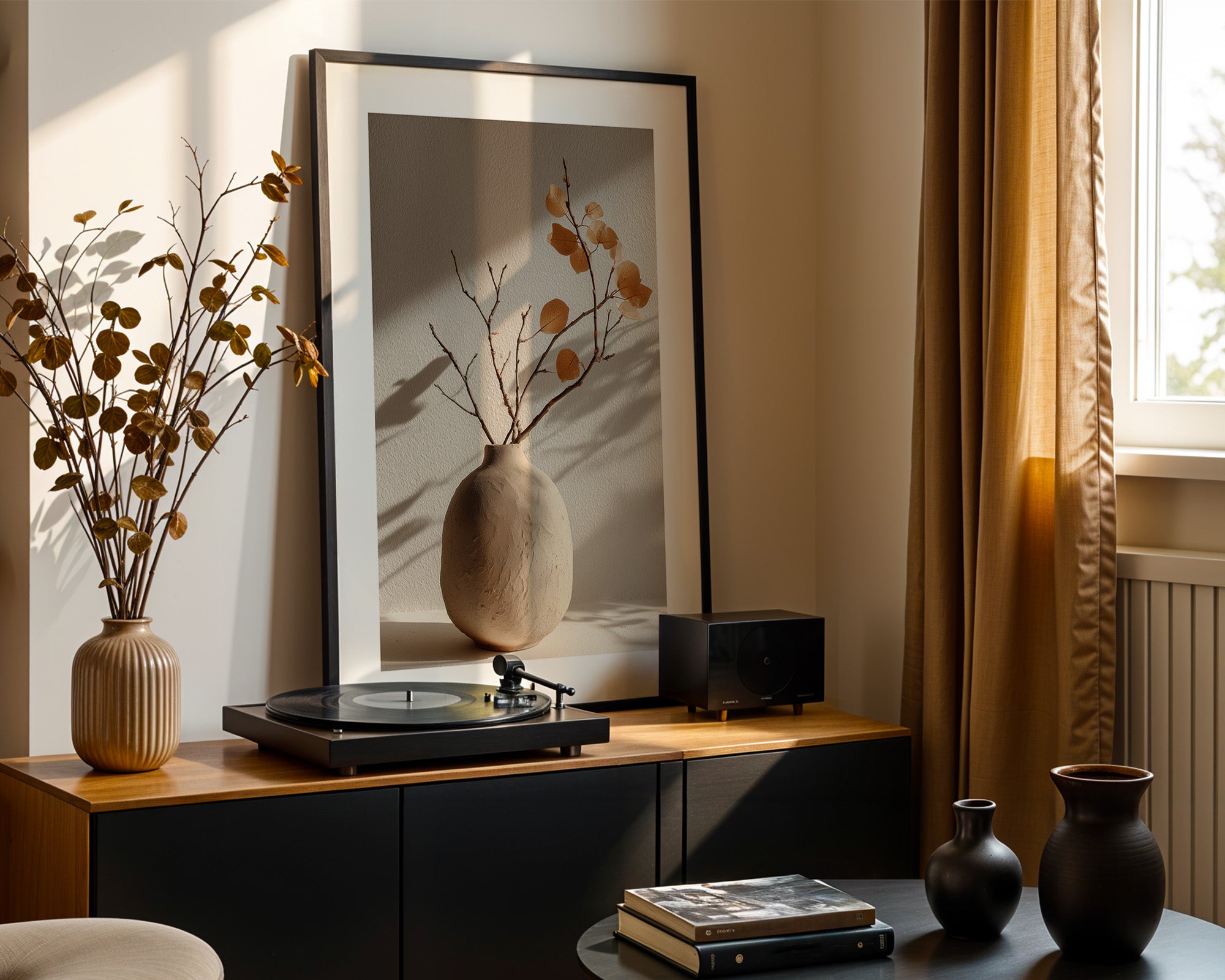 Zweige Violett Herbstton