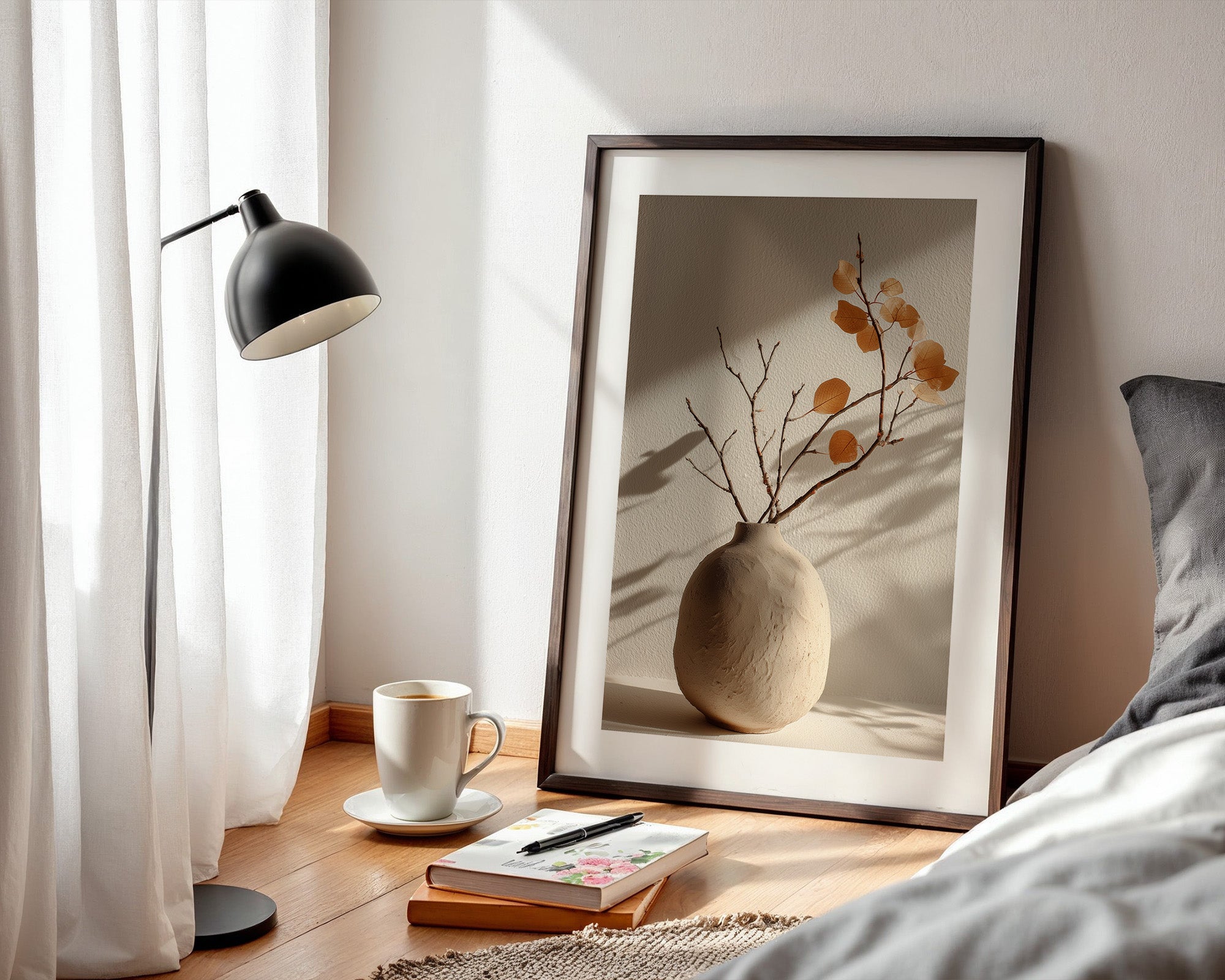 Zweige Violett Herbstton