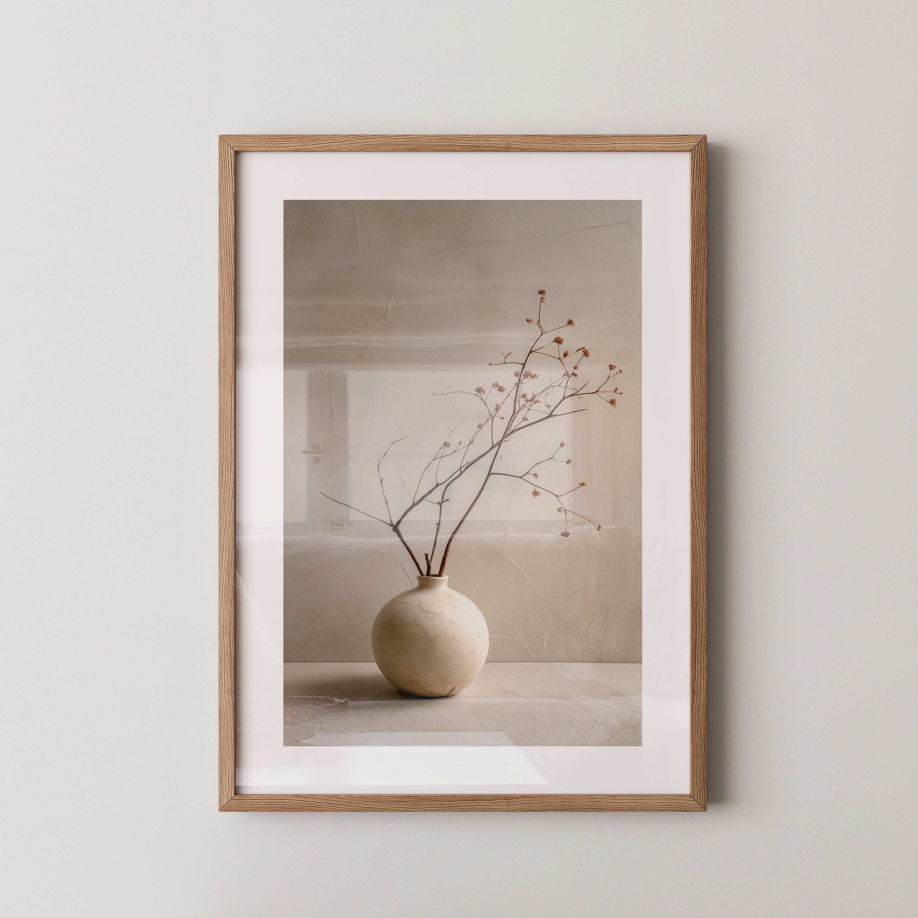 Minimalistischer Zweig Vase