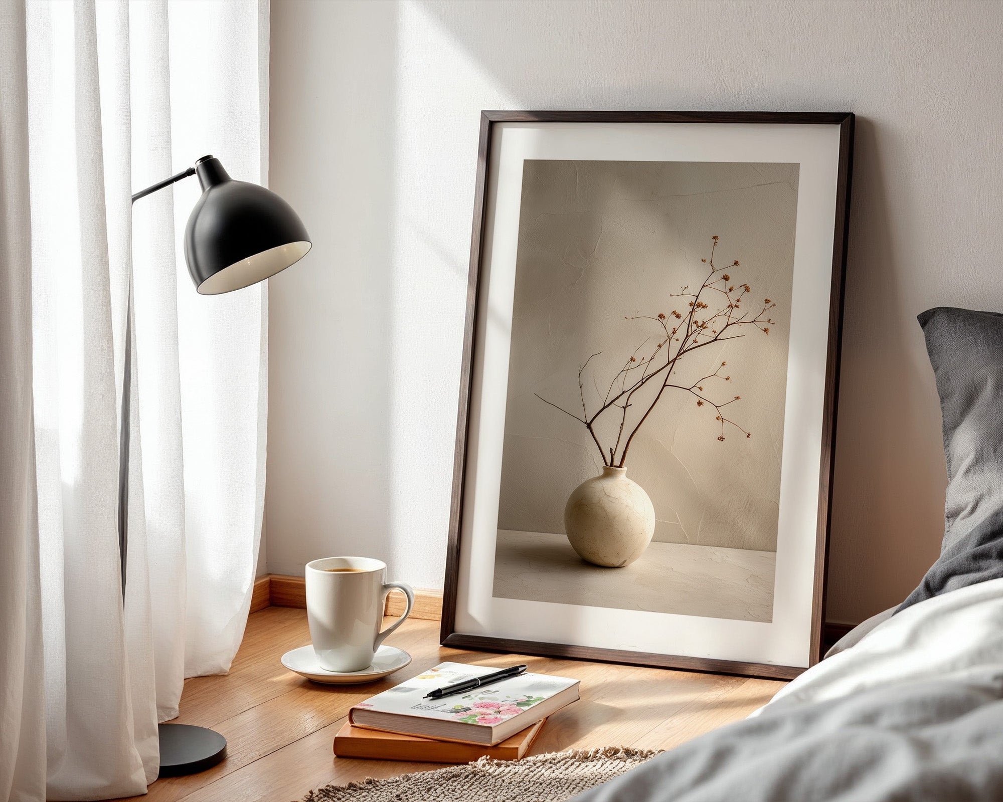 Minimalistischer Zweig Vase