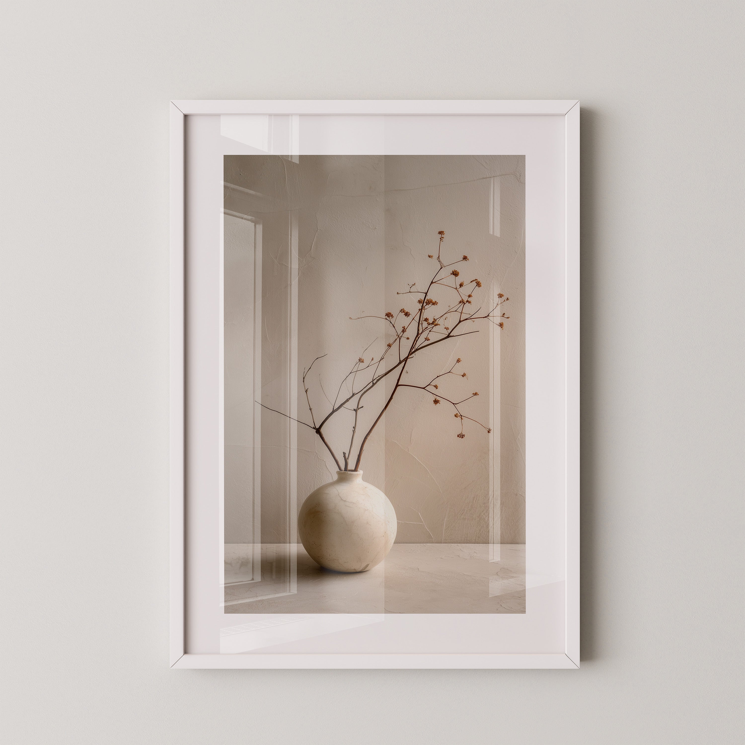 Minimalistischer Zweig Vase