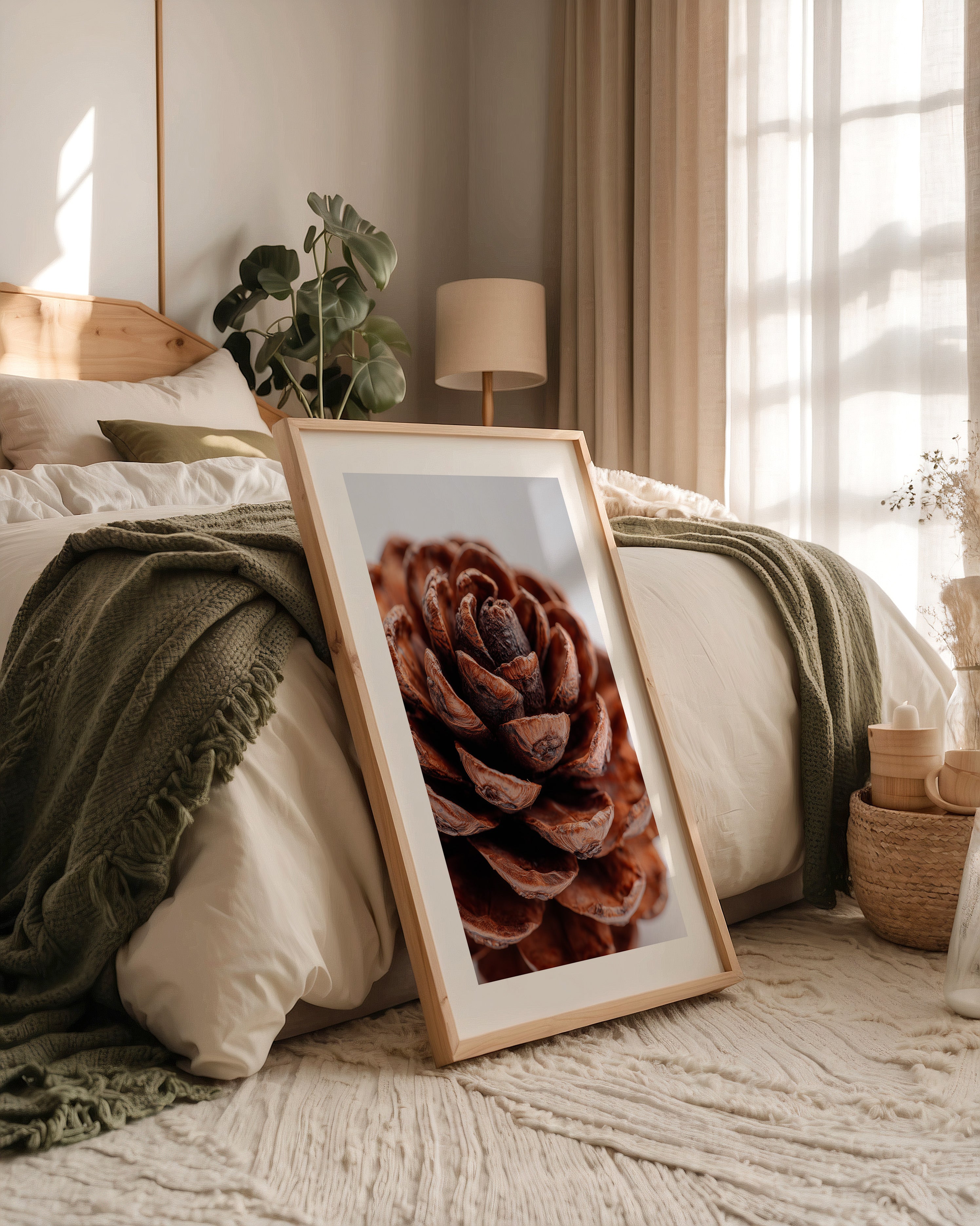 Zapfen Nahaufnahme Holzstruktur