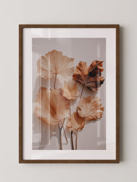 Herbstblätter filigran beige