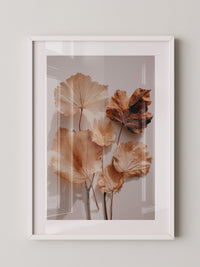 Herbstblätter filigran beige