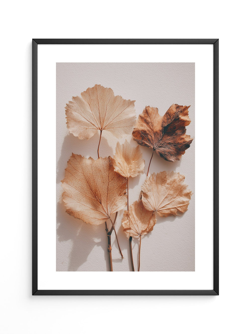 Herbstblätter filigran beige