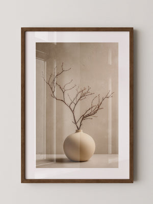 Äste in Kugelvase Minimalistisch