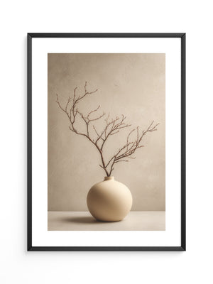 Äste in Kugelvase Minimalistisch