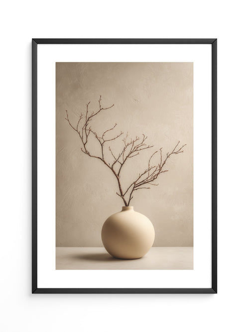 Äste in Kugelvase Minimalistisch