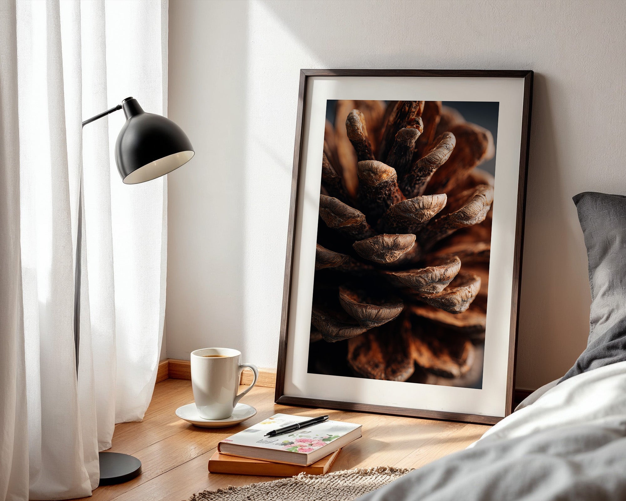 Zapfen Makro Naturtöne