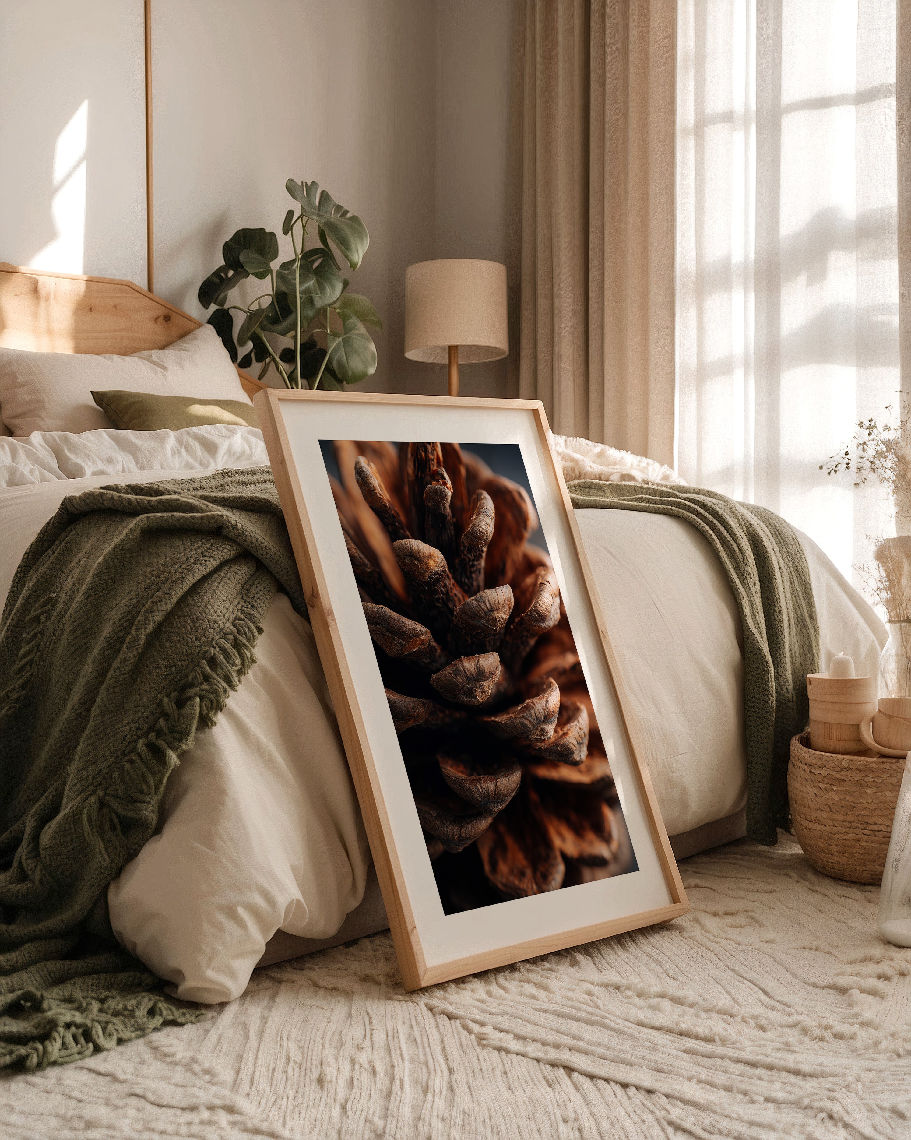 Zapfen Makro Naturtöne