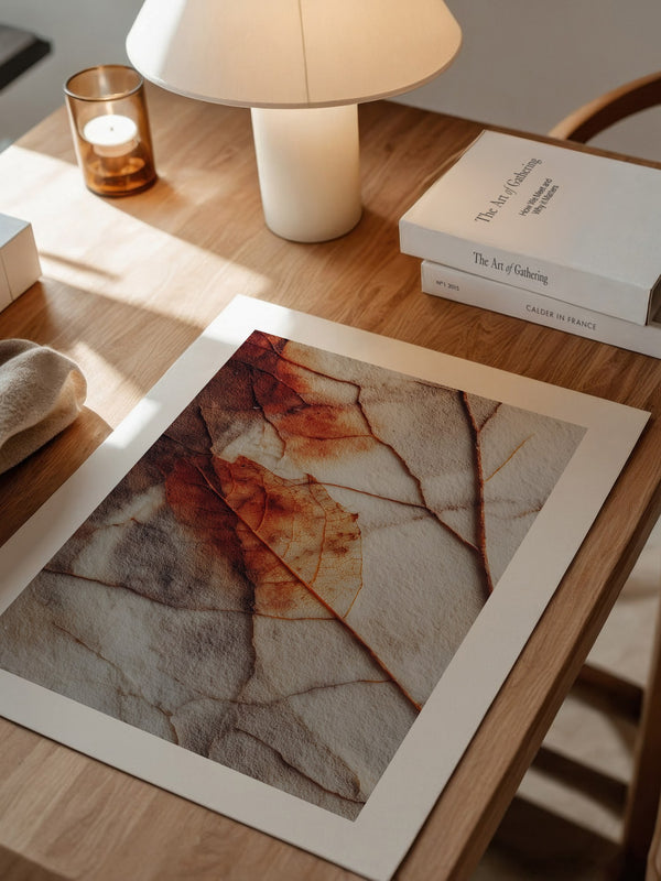 Herbstblatt Struktur Vintage