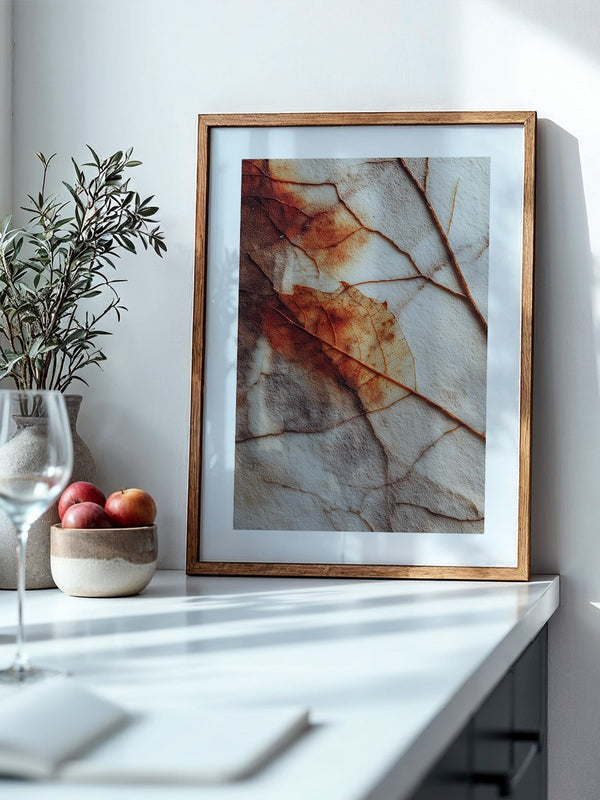 Herbstblatt Struktur Vintage