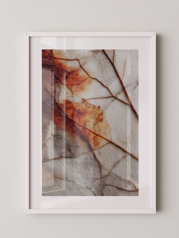Herbstblatt Struktur Vintage