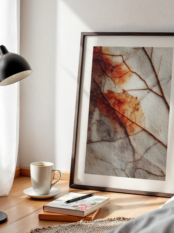 Herbstblatt Struktur Vintage