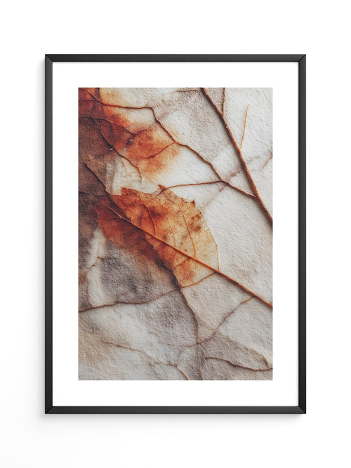 Herbstblatt Struktur Vintage