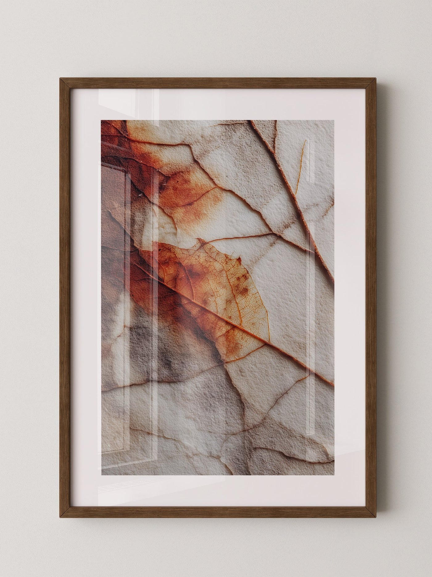 Herbstblatt Struktur Vintage