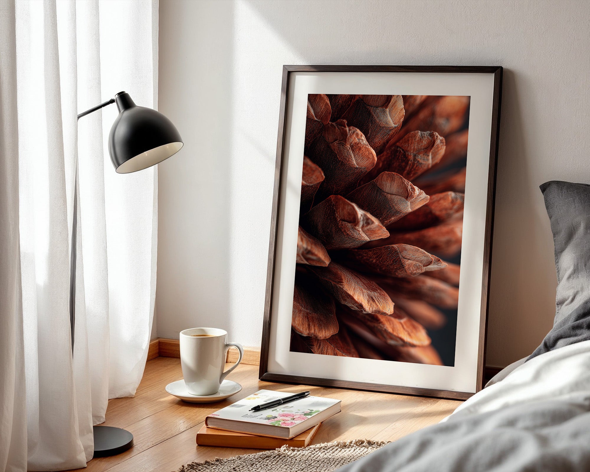 Zapfen Nahaufnahme Braun