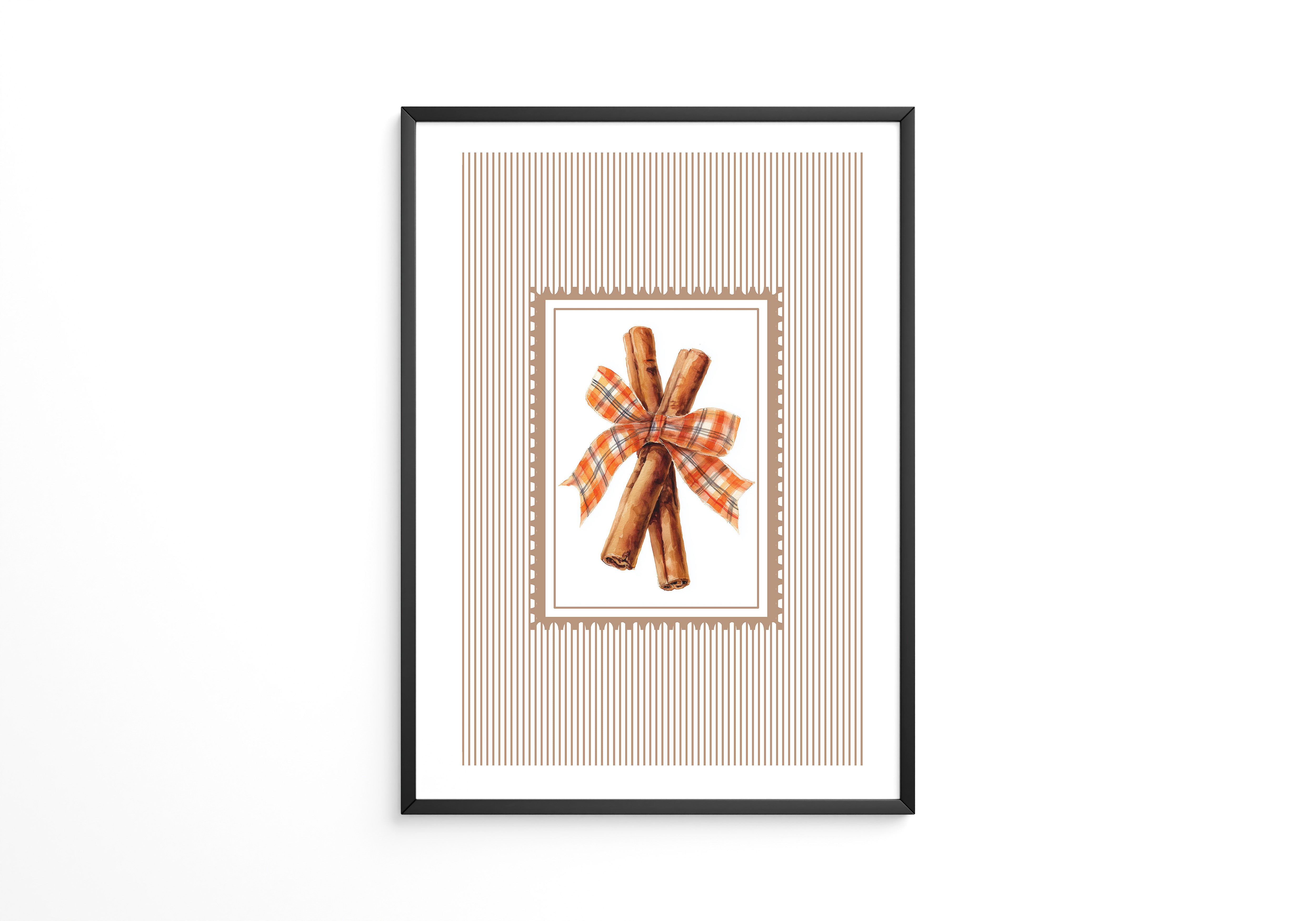 Zimtstangen Karoband Streifen