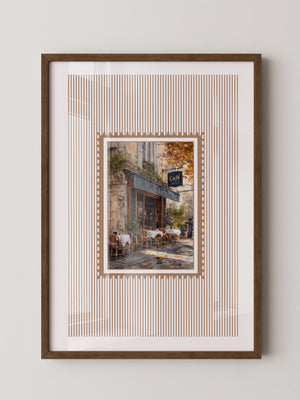 Pariser Café Herbstfarben