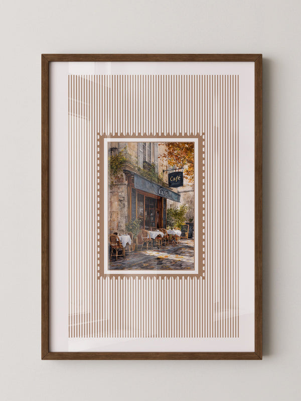 Pariser Café Herbstfarben