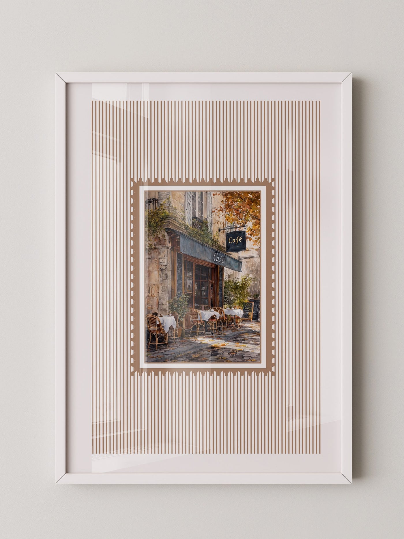 Pariser Café Herbstfarben