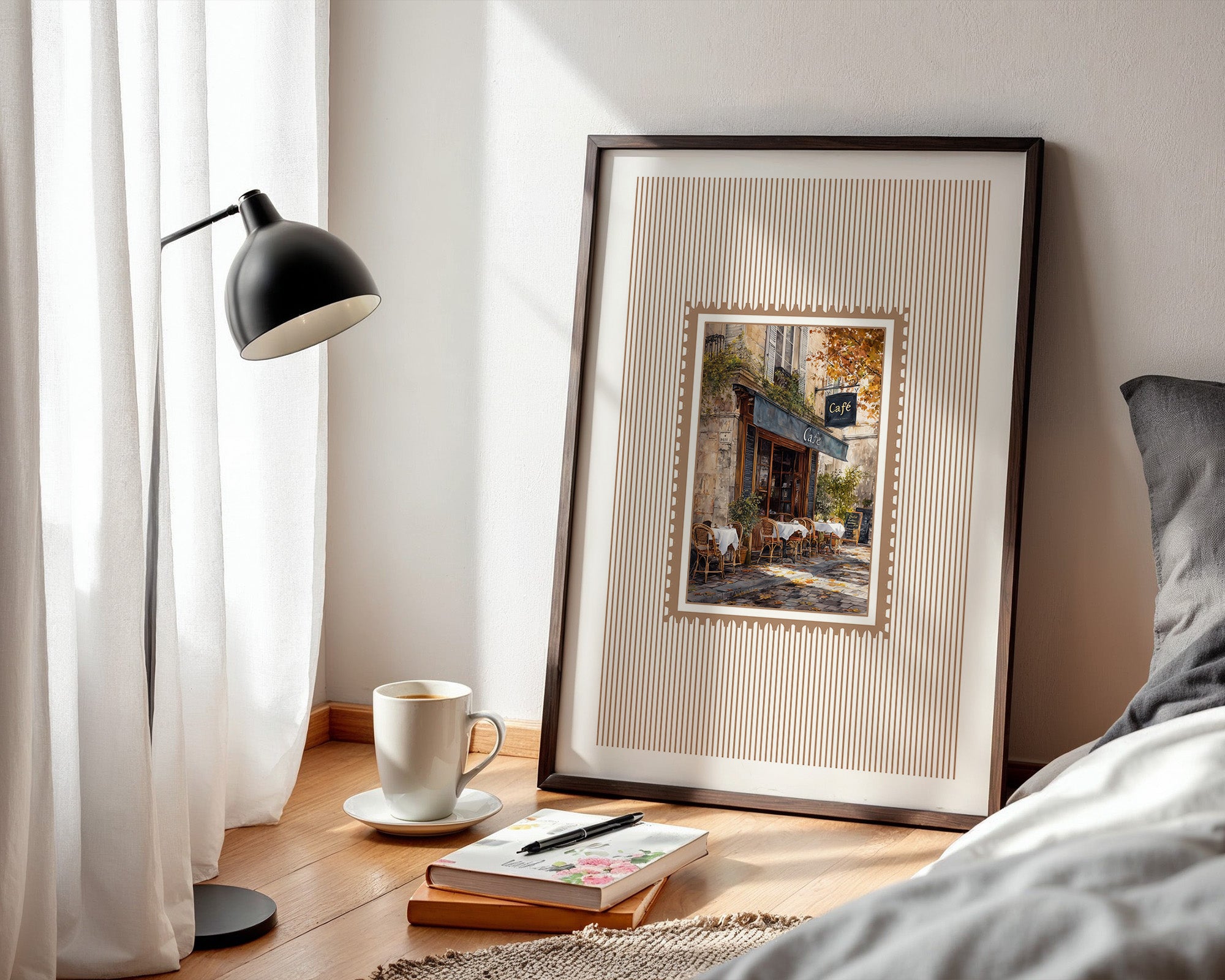 Pariser Café Herbstfarben